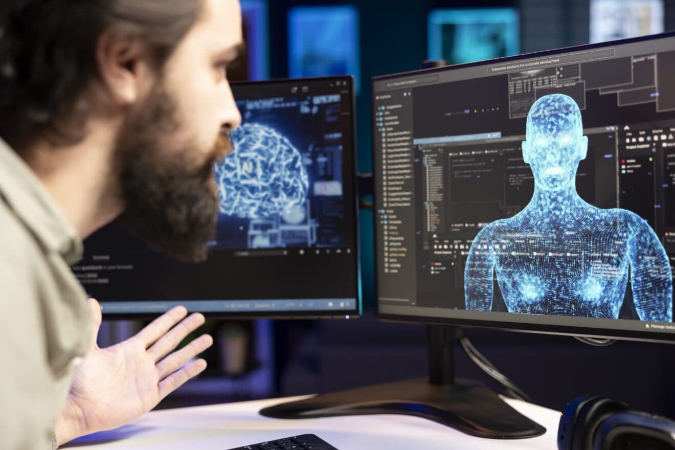 ai-robot-gaining-humanoid-form-inside